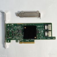 LSI SAS 9217-8I การ์ดควบคุม RAID SATA/SATA 6Gbps PCI-E 3.0โหมด IT การ์ดอุปกรณ์ขยายสัญญาณบีบอัด W/ วงเล็บทั้งสอง