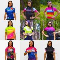 [COD] 2022 VEZZ0 Women 39;s Fashion Short Sleeve Jersey Cycling Clothing Go Roupa De Ciclismo Ladies MTB Wear