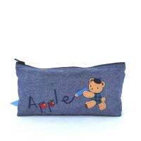 Familiar ms leisure fashion hand bag to receive a makeup bag cartoon embroidery denim bag 58010