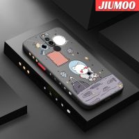 เคส JIUMOO สำหรับ Xiaomi Redmi 8 8A 8A Pro เคสช่องว่างลายหมีแผ่นหลังแบบฝ้าใหม่ปลอกกรอบซิลิโคนโปร่งใสกันกระแทกเคสมือถือรวมฝาครอบป้องกันเลนส์กล้องถ่ายรูปทั้งหมด