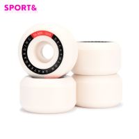 ล้อสเก็ตบอร์ดทรงกรวย 101A ขนาด 56 มม. แพ็ค 4 ล้อ (สีขาวงาช้าง) 56 mm 101A Conical Skateboard Wheels 4-Pack - Ivory