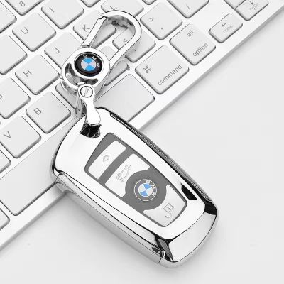 YCHIC TPU + PC BMW Key Key Cover,จี้ BMW พวงกุญแจโลหะผสม,ที่ใส่กุญแจ,แหวนพวงกุญแจ,keyfob เคสสำหรับ BMW 1/3/5 /7 /X3/X4/X5/X6/GT Series -- 320Li ,525Li,520Li