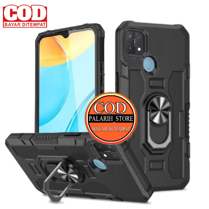 CASE HP STANDING ROBOT HIT EYE RING OPPO A15/A15S KICK STANDING CASING HP ROBOT CASE ARMOR