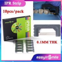 【LZ】◎✠  Easyinsmile 10Pcs Dental Abrasion Strips Orthodontic IPR Strip 0.1MM THK Black Polishing Strips Serated Interproximal Files