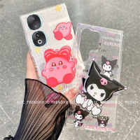 Phone Case เคส Honor 90 Lite Honor70 5G Huawei Nova Y90 Y71 Y70 เคสใสการ์ตูนน่ารักเคสมีขาตั้งฝาครอบหลังซิลิโคนนิ่ม2023