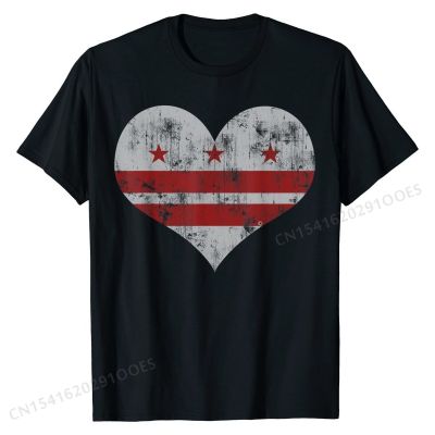 Washington  Flag Heart T-Shirt Men Women Kids Custom Tshirts for Men Cotton T Shirt Printing Plain