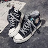 COD DSTGERTERERE ▤Ang aking bayani na akademya ng lahat ng tugma na kalalakihan at kababaihan anime high-top sneaker canvas shoes sports kaswal na sapatos mahilig sa mga mag-aaral ng graffiti