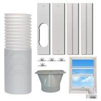 Portable Air Conditioner Window Vent Kit With Exhaust Hose Adjustable Sliding Door AC Kit Window Seal Kit Air Conditioner Parts Decorative Door Stops