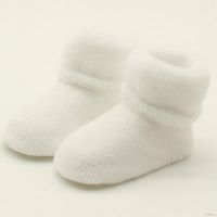 BOBORA Newborn Baby Socks Kids Girls Cotton Anti Slip Ankle Warm Socks Baby Shoes Boots