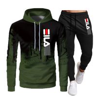 2023 brand autumn and winter hoodie suit mens fashion hoodie brand pants casual jogging suit sports wear sweatshirt mens and w