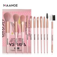 MAANGE Professional 11/18 pcs ชุดแปรงแต่งหน้าแป้งรองพื้นอายแชโดว์ Blush Blending ศิลปินแต่งหน้าเครื่องมือแปรงความงาม