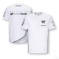 2023 Scuderia AlphaTauri Team White Tshirt Short Sleeve Sport Tee Unisex Plus Size