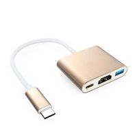 Bkscy ฮับ USB C เป็น HDMI อะแดปเตอร์สำหรับ Macbook Pro/ Air Thunderbolt 3 USB Type C ไปยัง HDMI 4K USB 3.0พอร์ต USB-C การจัดส่งพลังงาน