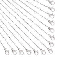 20pc Stainless Steel Cable Chain Necklaces Stainless Steel Color 18.11 inch(46cm) 1.2mm Ring: 3.5mm