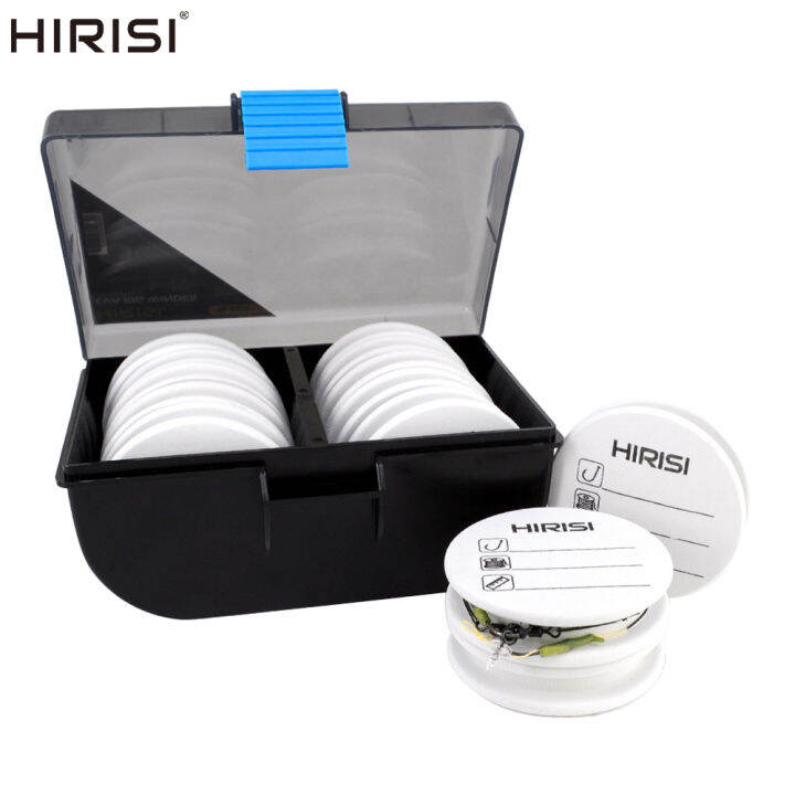 hirisi-10pcs-eva-โฟม-spools-ปลาคาร์พตกปลา-rig-winders-ผู้นำลวด-board-winding-line-board-hook-rig-เก็บ-pesca