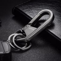 Men Metal Car Key Chain Key Waist Hanged Key Holder Fashion Women Keychains With Two S