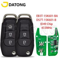 กุญแจรถระยะไกลควบคุมของ Datong World เหมาะสำหรับ Ford KA Mondeo Glaxy S-Max Ranger F150 DS7T-15K601-B EB3T-15K601-BA Id49chip 433Mhz