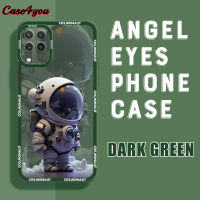 Case4you สำหรับ Samsung Galaxy A22 Samsung A22 5G กล้อง Cosmonaut โซเวียตนุ่มเคสยางเลนส์เต็มกล้องปกป้องเคสกันกระแทก