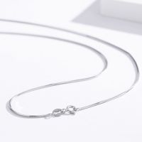 14"-32" 35-80Cm 1Mm Thin Real 925 Sterling Silver Necklaces Octagonal Snake Chain Choker Necklace Women Kid Girls Jewelry Colier