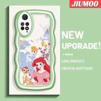 JIUMOO เคสสำหรับ Xiaomi Redmi Note 11 Pro 5G Note 11e Pro,เคสการ์ตูนสุขสันต์หิมะสีขาวดีไซน์ใหม่คอลอร์เวฟเคสมือถือกันกระแทกแบบใสนิ่มเคสโปร่งใสลายกล้องถ่ายรูปสุดสร้างสรรค์เคสป้องกันซิลิกาเจล