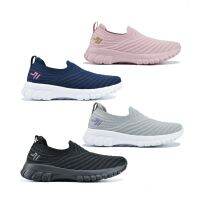 Baoji 807 Slip-on Cotton Wave รองเท้าผ้าใบ บาโอจิ ผู้หญิง