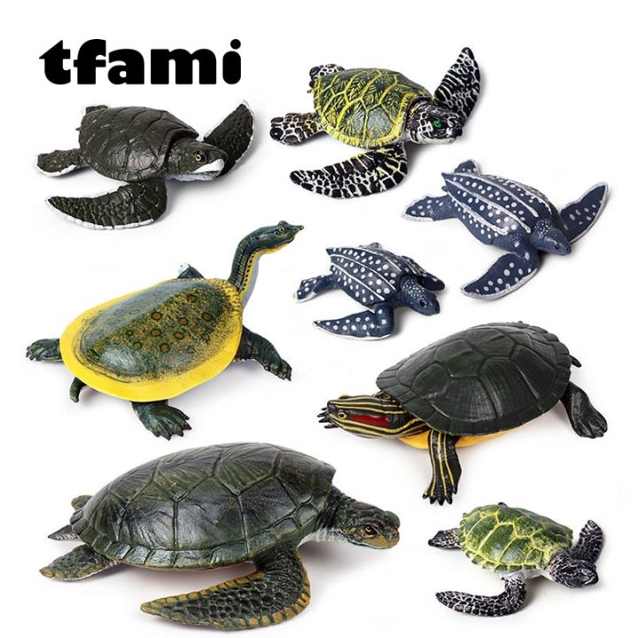 tfami-mini-ocean-series-emulation-สัตว์ของเล่นเด็กเต่าขนาดเล็กสัตว์ของเล่นยางคุณภาพสูงของเล่นสำหรับเด็กของขวัญ