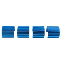 Aluminum 370 380 Motor Heat Sink Heatsink Cooling Fins for RC HSP Tamiya Traxxas 1/16 Car (Pack of 8)