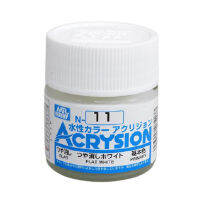 Mr.Hobby Mr.Acrysion Color N-11 FLAT WHITE 4973028034073