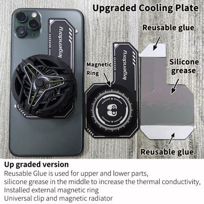 Mobile Phone Cooling Plate Heat Sink Expend Cooling Area for Cooling fans Game Cooler Cell Phone For IPhone/Samsung/Xiaomi