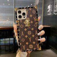 เคสโทรศัพท์หนังแฟชั่นสี่เหลี่ยมเหมาะสำหรับ Xiaomi X2 X3NFC X3 POCO เคสสำหรับ Redmi เรขาคณิตหรูหรา C3 Poco M3เคส F3 Coque