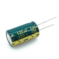 5pcs/lot 120UF high frequency low impedance 450v 120UF aluminum electrolytic capacitor size 18x30 mm 20