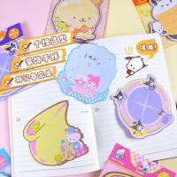 Kawaii Sanrio แผ่นกระดาษโน้ตอนิเมะน่ารัก,แผ่นบันทึกความจำ Heterkitty Pomppurin Kuromi ลายการ์ตูน Heterotypic ของขวัญสำหรับเด็ก