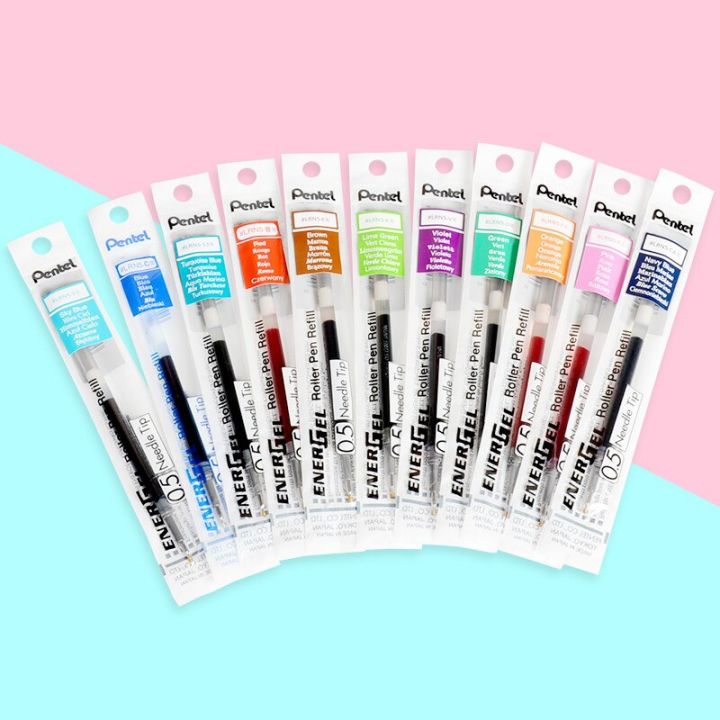 12pcs-box-pentel-energel-x-refill-needle-tip-lrn5-gel-ink-refill-fit-for-bln75-105-0-5-mm-black-blue-red-blueblack-12-colors