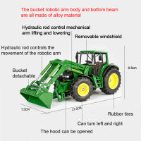 132 John Deere รถแทรกเตอร์การเกษตรรุ่นของเล่นล้อแม็ก D Iecast การเกษตรยานพาหนะจำลองหุ่นยนต์แขนรุ่นเก็บเด็ก