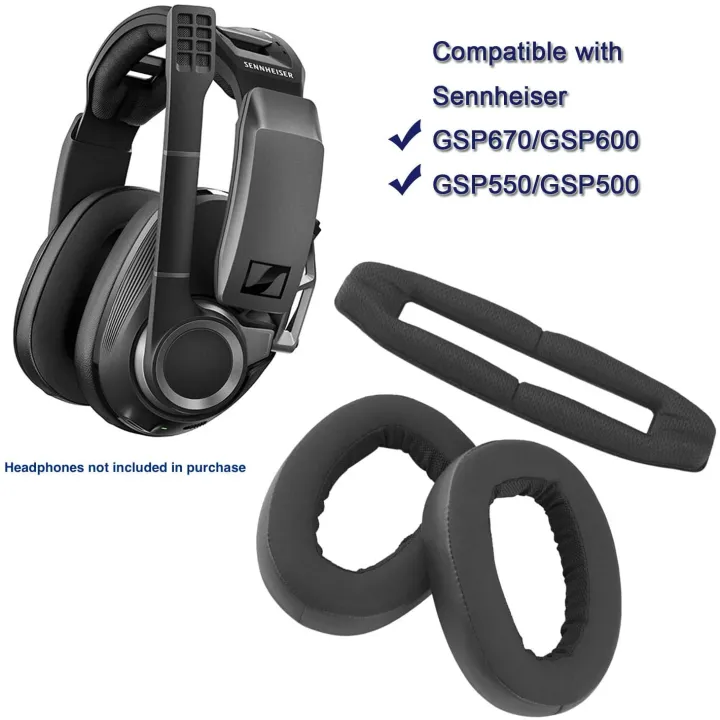 GSP 600 Comfort Hybrid Velour Replacement Ear Pads for Sennheíser GSP