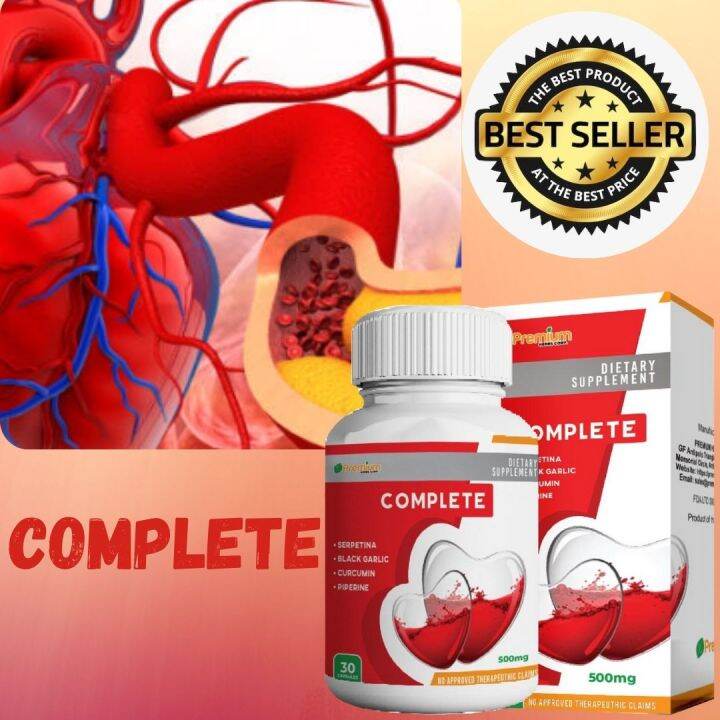 Complete Capsule with Serpentina Black Garlic Curcumin Piperine All