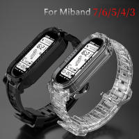 สายรัดข้อมือซิลิโคนใสสำหรับ Xiaomi Mi Band 6 5 4 3 7,สายรัดข้อมือสีเขียวชมพูสายรัดข้อมือ Xiaomi M Miband Band6