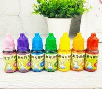 10Ml DIY ของเล่นเพื่อการศึกษาสำหรับเด็กย้อมสีชุดทำเครื่องประดับเมือกทำให้ผิวปลอดภัยเรซินเหลวเม็ดสีเมือกเครื่องประดับ