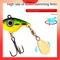 PROMISE 2pcs Wobblers crankbaits เหยื่อตกปลาโลหะ ตะขอสามชั้น ช้อนโลหะโลหะ เหยื่อตกปลาช้อน ร้อนแรงมาก ชุดปักเลื่อม ล่อ VIB อุปกรณ์ตกปลาสำหรับตกปลา