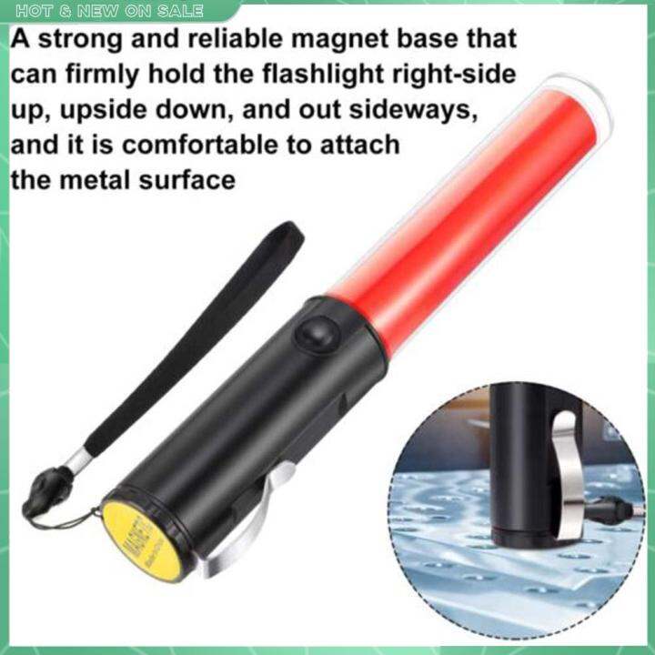 LED command stick, flashlight, dualpurpose warning light, glow stick