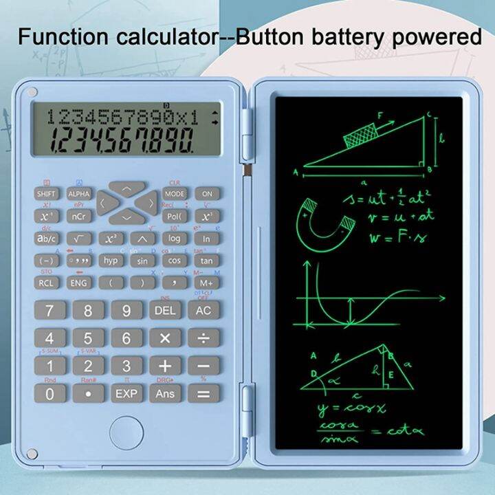 scientific-calculators-12-digit-lcd-display-with-erasable-writing-tablet-foldable-for-home-school-meeting-and-study