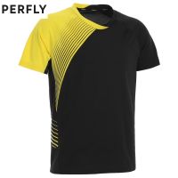 เสื้อยืดแบตมินตัน เสื้อแบดมินตันชาย T-SHIRT BADMINTON MEN PERFLY  530MEN