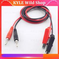 KYLE Wild Shop 1M 4mm Banana Plug to Alligator Clip Test Cable Wire for Probe Multimeter Double End Crocodile Electric DIY