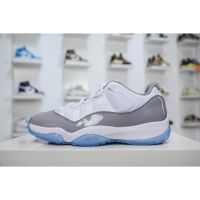 HOT 【Original】 NK* Ar- J0dn- 11 Low "Cement Grey" Cut Cool Grey 2.0 All Match Fashion Basketball Shoes Comfortable Casual Sports Shoes {Free Shipping}