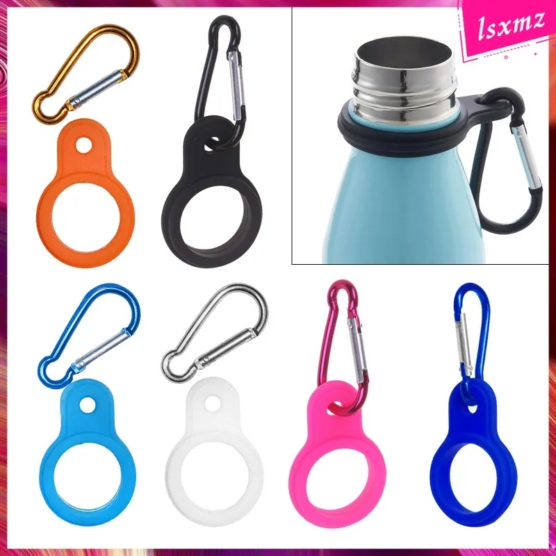 Silicone Carabiner Water Bottle Clip Holder