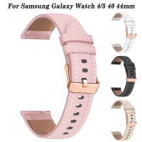 20มม. สายรัดข้อมือสำหรับ Samsung Galaxy นาฬิกา54 44 40มม. Galaxy4คลาสสิก46 42มม. หนัง Galaxy Watch5 Pro 45มม. สร้อยข้อมือ Correa