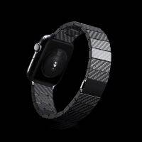 Carbon Fiber Strap For Apple Watch Band 45mm 41mm 44mm 40mm 42mm 49mm Lightweight Link Bracelet iWatch Series 4 3 6 SE 7 8 Ultra Straps