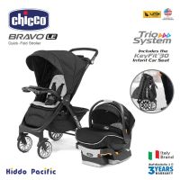 Chicco Bravo Le 3 In 1 System รถเข็นเซต รถเข็นเด็ก พร้อมเบาะสามารถใช้ได้ 2 ด้าน (แบบผ้าและตาข่าย) พับเก็บง่าย