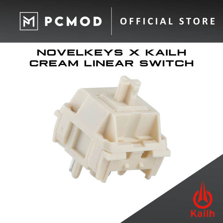 NovelKeys x Kailh Cream Linear Switch PCMOD x KEYMOD Lazada