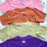 ชุดสครับสีใหม่ New collection scrubsuit คอวี 3 กระเป๋า เสื้อ+กางเกง 210 เส้น เนื้อนุ่ม